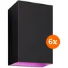 Philips Hue Resonate Applique Murale White and Color Noir Lot de 6
