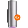 Philips Hue Appear Applique Murale White and Color Inox Lot de 6