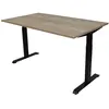 Euroseats Bureau Assis/Assis 160 x 80 Noir/Chêne