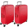 Samsonite S'Cure Valise à 4 Roulettes 55 cm Rouge Cramoisi Set de 2 Va...