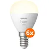 Philips Hue Ampoule Globe White E14 Lot de 6