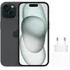 Apple iPhone 15 128 Go Noir + Apple Chargeur Rapide