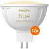 Philips Hue Spot White Ambiance MR16 Lot de 12