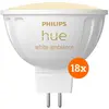 Philips Hue Spot White Ambiance MR16 Lot de 18
