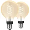Philips Hue Ampoule à Filament White Globe E27 Lot de 2