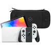 Nintendo Switch OLED Blanc + BlueBuilt Housse de Protection