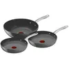 Tefal Renew+ Set de Poêles à Frire Céramique 24 + 28 cm + Wok 28 cm