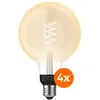 Philips Hue Ampoule à Filament White Globe XL E27 - 2023 - Lot de 4