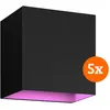 Philips Hue Resonate Downward White and Color - Noir Lot de 5