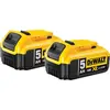 DeWalt DCB184-XJ 18 V 5,0 Ah Batterie Lot de 2