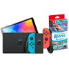 Nintendo Switch OLED Bleu/Rouge + Nintendo Switch Sports