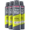 Dove Deo Spray - Sport Active+Fresh - 4 x 150 ml