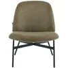 HOMIFAB Fauteuil Petra côtelé vert