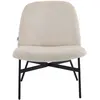 HOMIFAB Fauteuil Petra côtelé beige