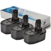 VISIODIRECT Lot de 3 batteries pour dewalt DW059 clé à chocs 3000mAh 18V