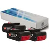 VISIODIRECT Lot de 3 batteries pour Bosch gsr 18 VE-2-LI perceuse visseuse 4000mAh 18V