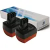 VISIODIRECT Lot de 2 batteries pour Metabo bst 12 Plus visseuse sans fil 3000mAh 12V