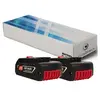 VISIODIRECT Lot de 2 batteries pour Bosch gdr visseuse à chocs 18 v-li 4000mAh 18V