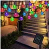 Litzee - Guirlande Solaire Extérieure 12M 100 led Guirlande Lumineuse ...