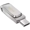 SanDisk Ultra Dual Drive Luxe (128 Go, USB-A, USB-C), Clé USB, Argent