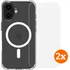 BlueBuilt Protective Cover avec MagSafe iPhone 16 Transparent + Protèg...