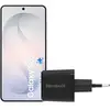 Samsung Galaxy S26 256 Go Blanc 5G + BlueBuilt Chargeur 45 Watts Noir