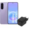 Samsung Galaxy A57 256 Go Mauve 5G + BlueBuilt Chargeur avec Port USB-...