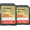 SanDisk SDXC Extreme 256 Go 130 Mo/s Lot de 2