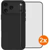 BlueBuilt Back Cover iPhone 17 Pro Max Noir + Protège-écran Lot de 2