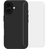 BlueBuilt Back Cover iPhone 16 Noir + Protège-écran Verre