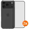 BlueBuilt Back Cover iPhone 17 Pro Transparent + Protège-écran Verre L...