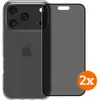 BlueBuilt Back Cover iPhone 17 Pro Transparent + Protège-écran Filtre ...