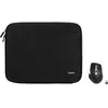 BlueBuilt Housse pour PC Portables Largeur 30 cm 12-13 Pouces Noir + M...