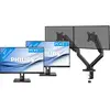 Philips 272B1G/00 Lot de 2 + BlueBuilt Bras d'Écran PC Vérin Mécanique...