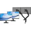 Philips 242B1G/00 Lot de 2 + BlueBuilt Bras d'Écran PC Vérin Mécanique...