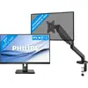 Philips 272B1G/00 + BlueBuilt Bras d'Écran PC Vérin à Gaz pour 1 Écran...