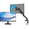 Philips 242B1G/00 + BlueBuilt Bras d'Écran PC Vérin Mécanique pour 1 É...