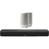 Denon Home Barre de Son 550 + Denon Home 200 Argent (2x) 