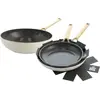 BK Sublime Set de Poêles à Frire 24 + 28 cm + Wok 28 cm