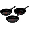 Tefal Renew Black Set de Poêles à Frire Céramique 24 + 28 cm + Wok 28 ...