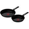 Tefal Renew Black Set de Poêles à Frire Céramique 24 + 28 cm