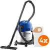 Nilfisk Buddy II 18 Inox + Nilfisk Sacs d'Aspirateur pour Buddy II (4x...