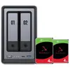 UGREEN NASync DXP2800, Seagate IronWolf 4 To Lot de 2
