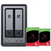 UGREEN NASync DXP2800, Seagate Ironwolf 8 To Lot de 2