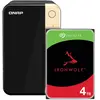 QNAP TS-264-8G, Seagate Ironwolf 4 To