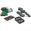 Bosch Universal Sander 18 V-10 Batterie 2,5 Ah (2x) Kit de Démarrage