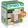 DYMO LabelWriter Très Grandes Étiquettes 104 x 159 mm Lot de 5