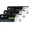 HP 220A LaserJet Toner Cyan (3 Pièces)