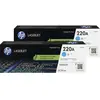 HP 220A LaserJet Toner Cyan (2 Pièces)