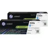 HP 220X LaserJet Toner Cyan (2 Pièces)